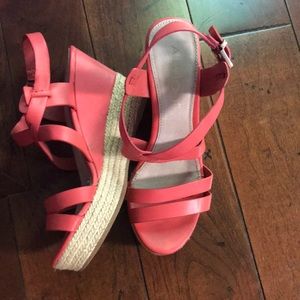 Coral Aldo Wedges